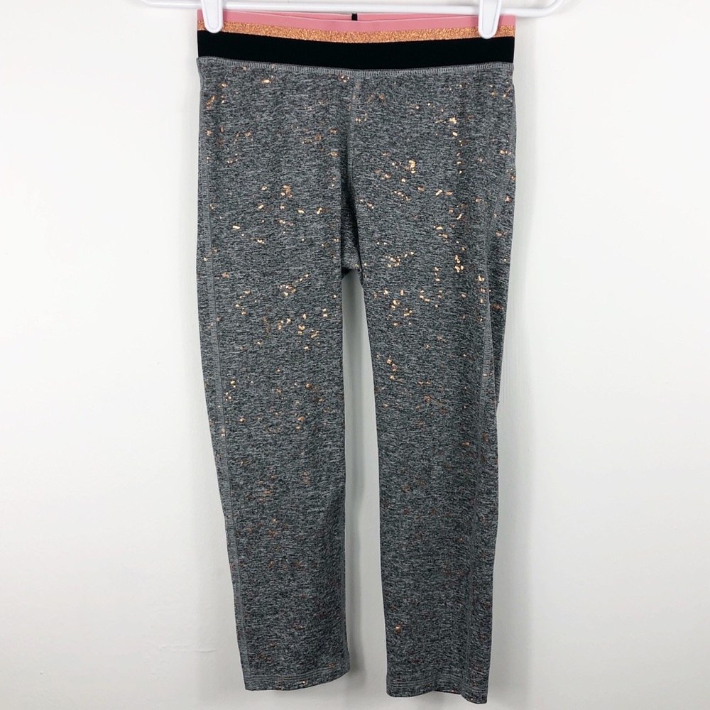 Champion Gold Speckled Capri Leggings - XS
